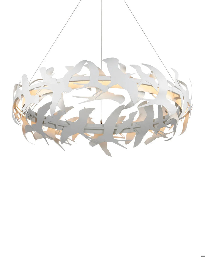 Tijereta White Chandelier