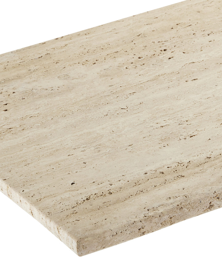 Demi Travertine Console Table Natural