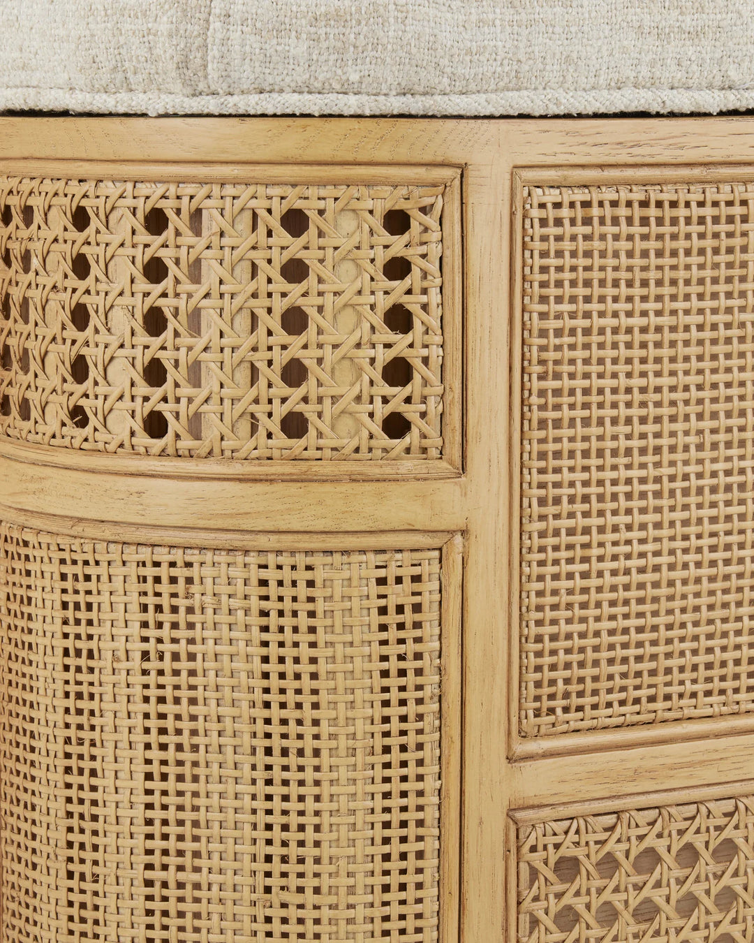 Anisa Sea Sand Storage Bench - Dunmeyer Parchment
