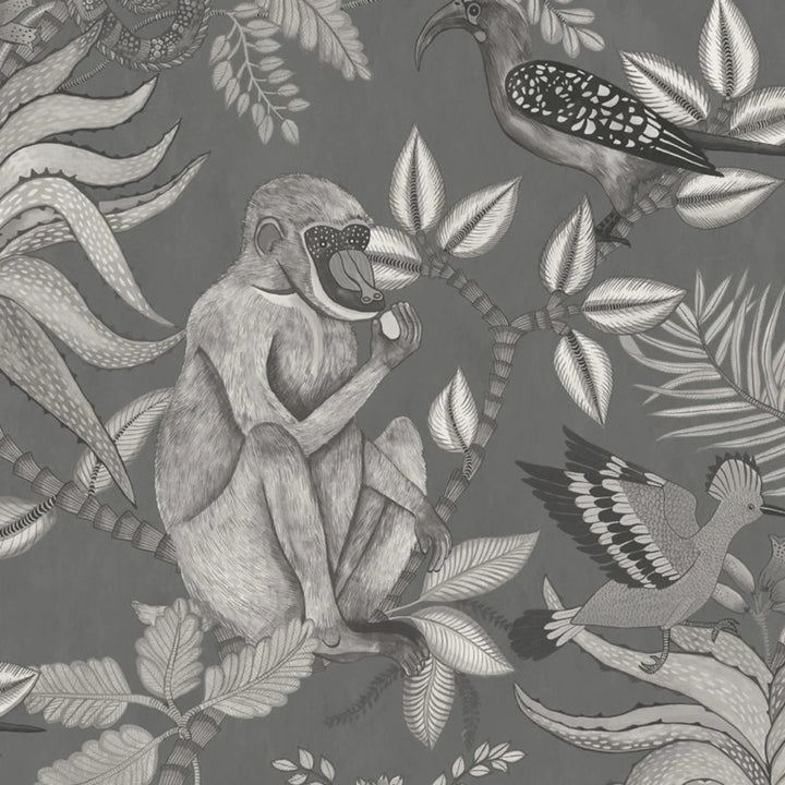 Savuti Wallpaper Charcoal