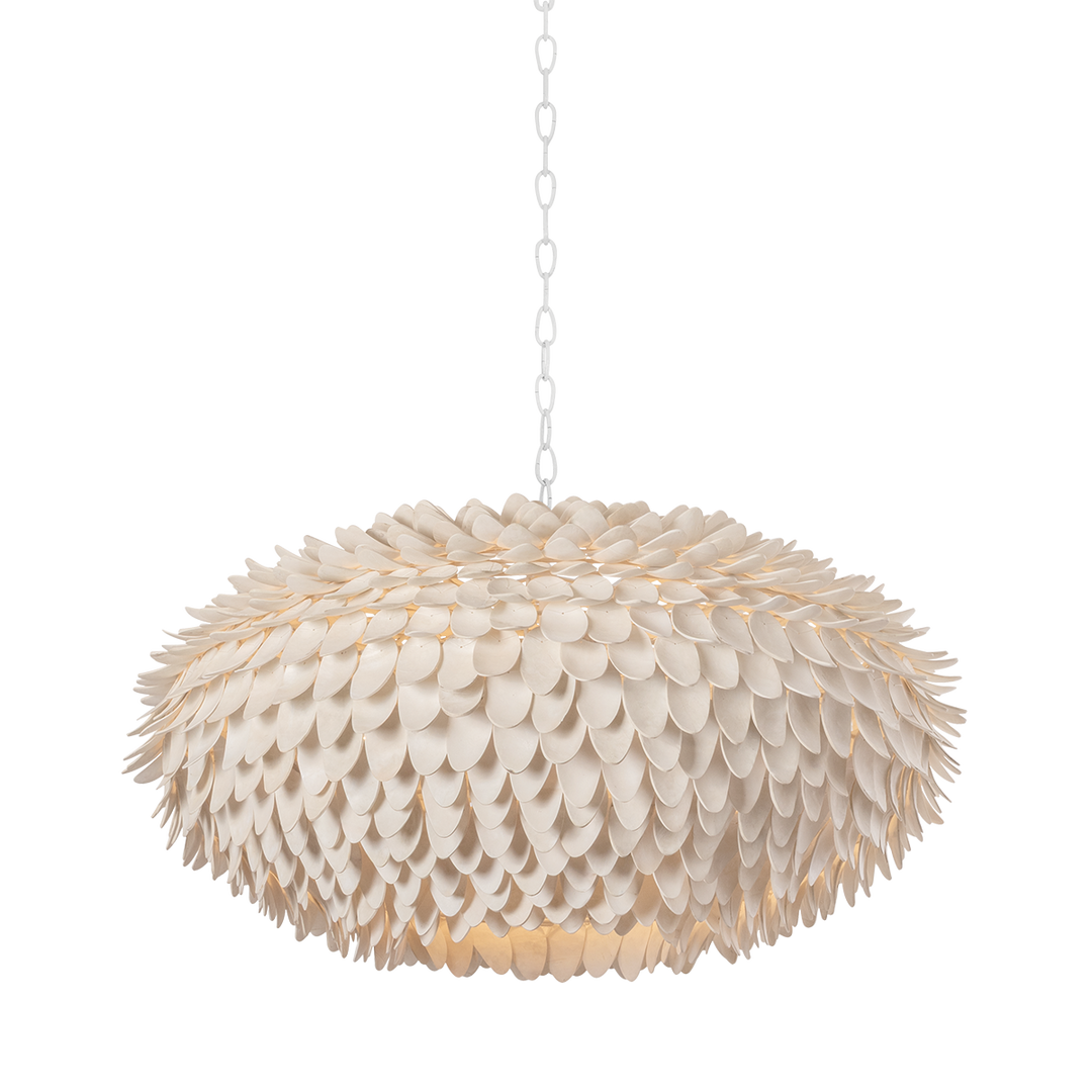 Alsen Coco Shell Chandelier - 36.5"