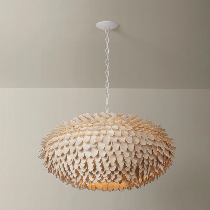 Alsen Coco Shell Chandelier - 36.5"