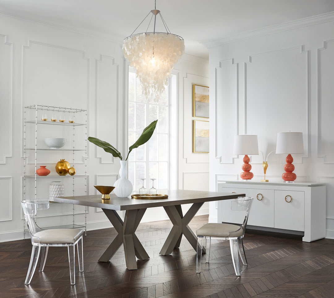 Haines Dining Table - Smoke Gray Finish