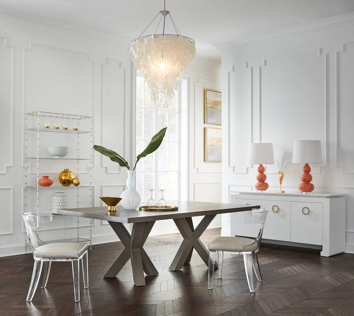 Haines Dining table - Cerused Oak