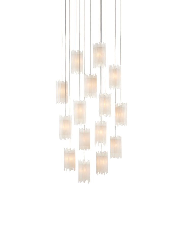 Escenia 15-Light Round Multi-Drop Pendant