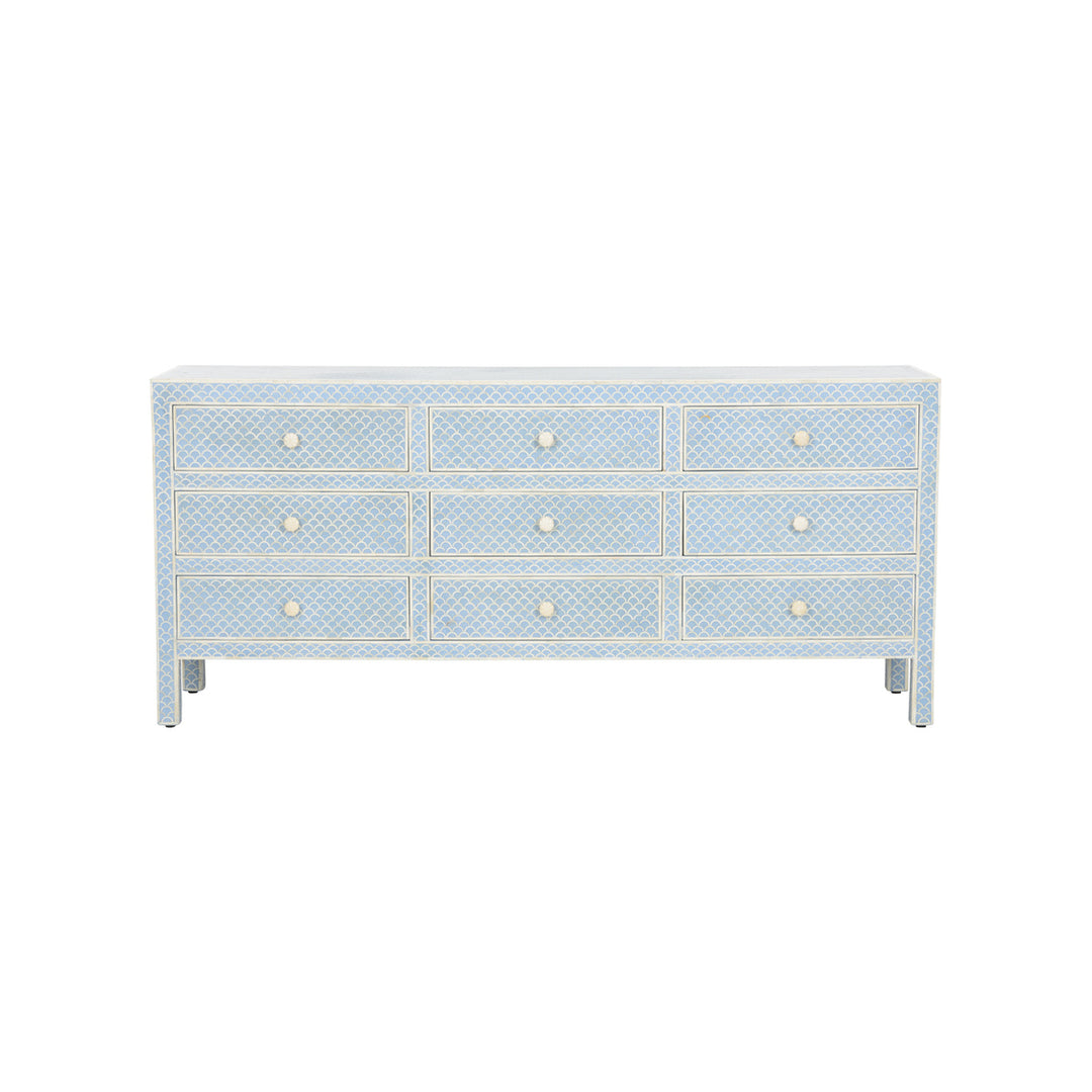Milford Dresser - White &amp; Blue