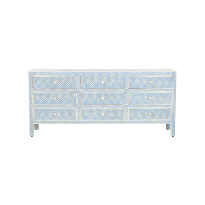 Milford Dresser - White &amp; Blue
