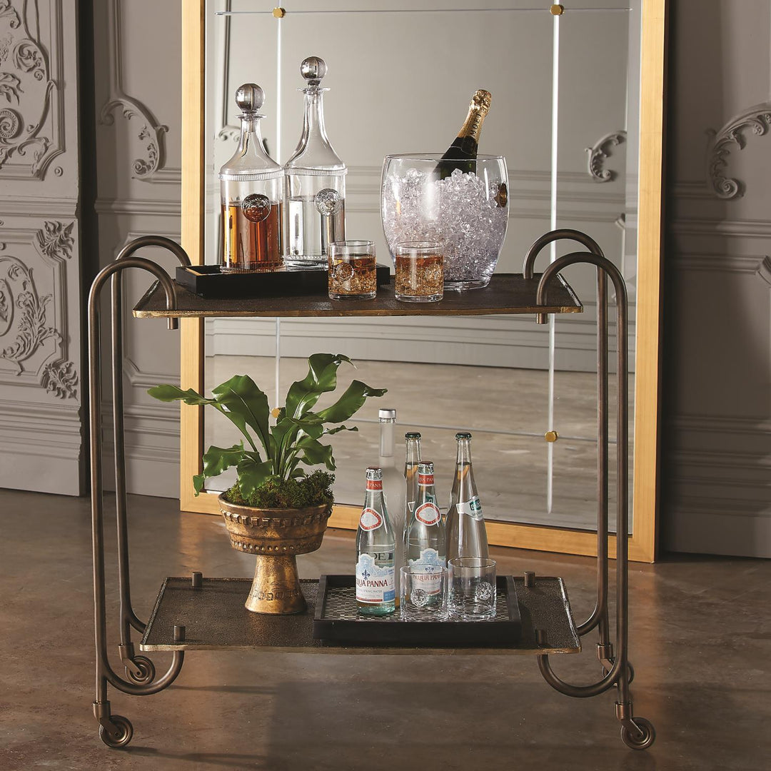 Blade Bar Cart - Bronze
