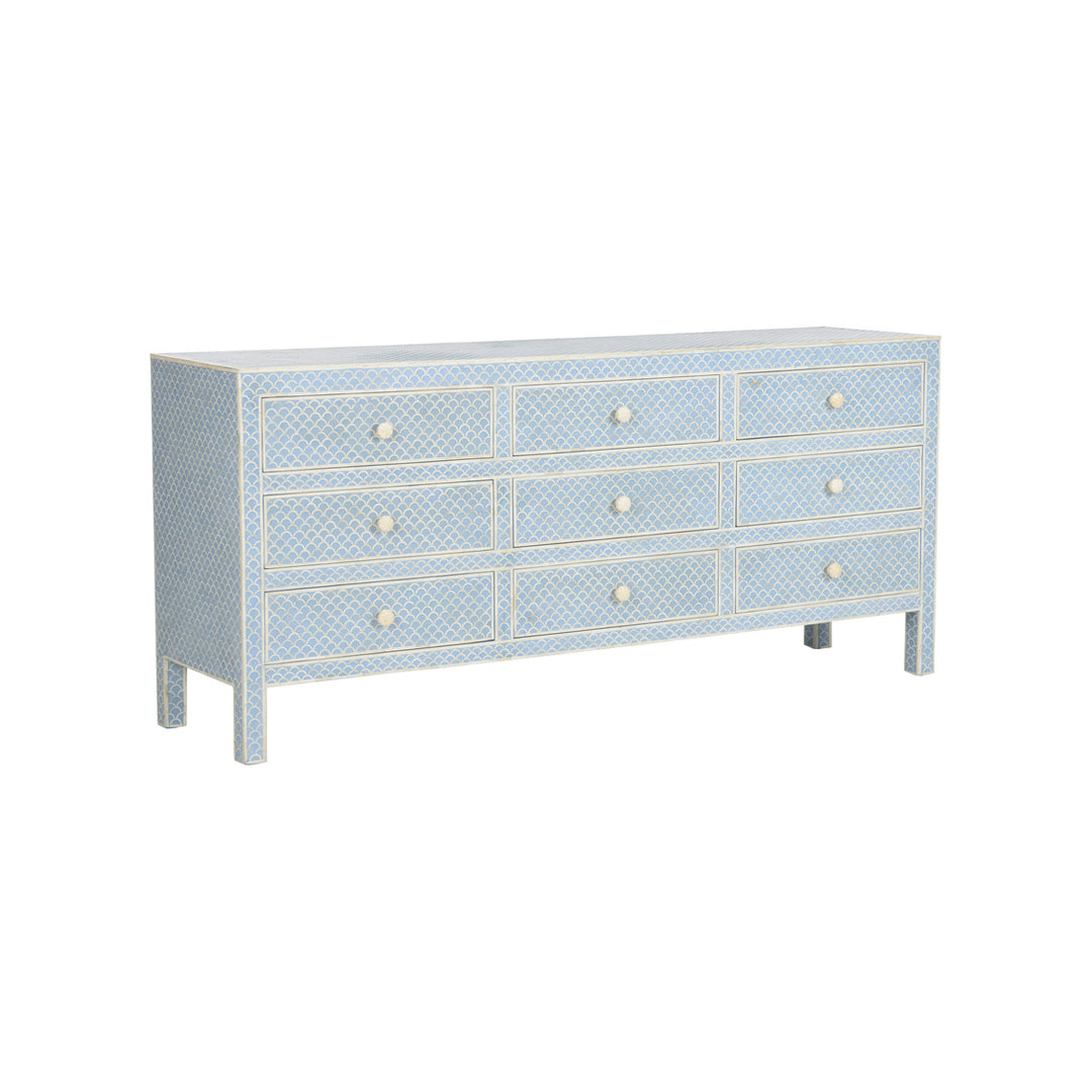 Milford Dresser - White &amp; Blue