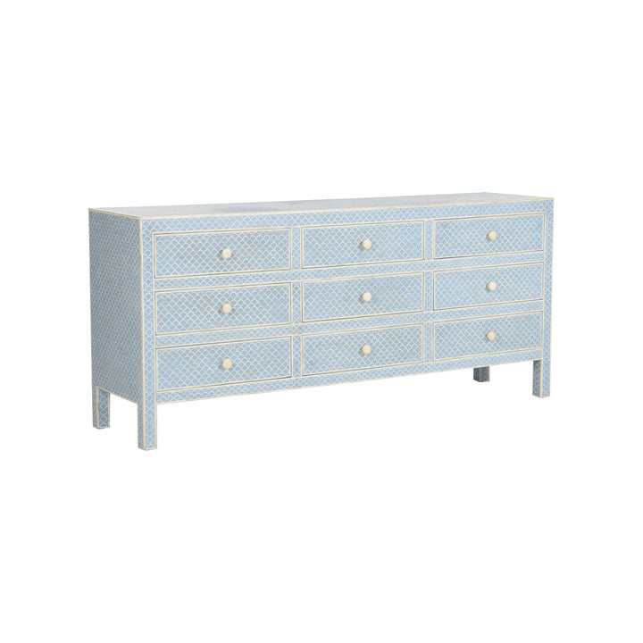 Milford Dresser - White &amp; Blue