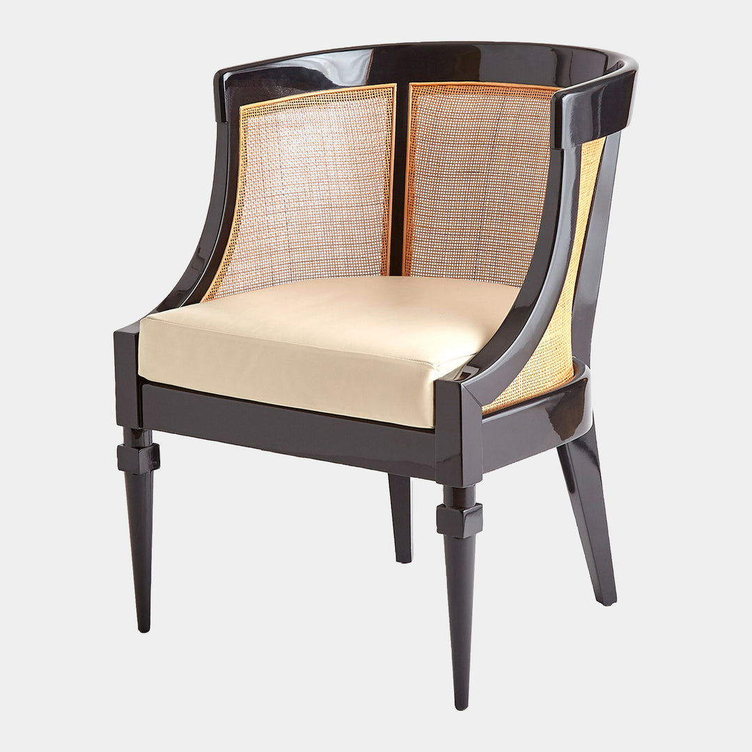 Naomi Cane Chair - Black