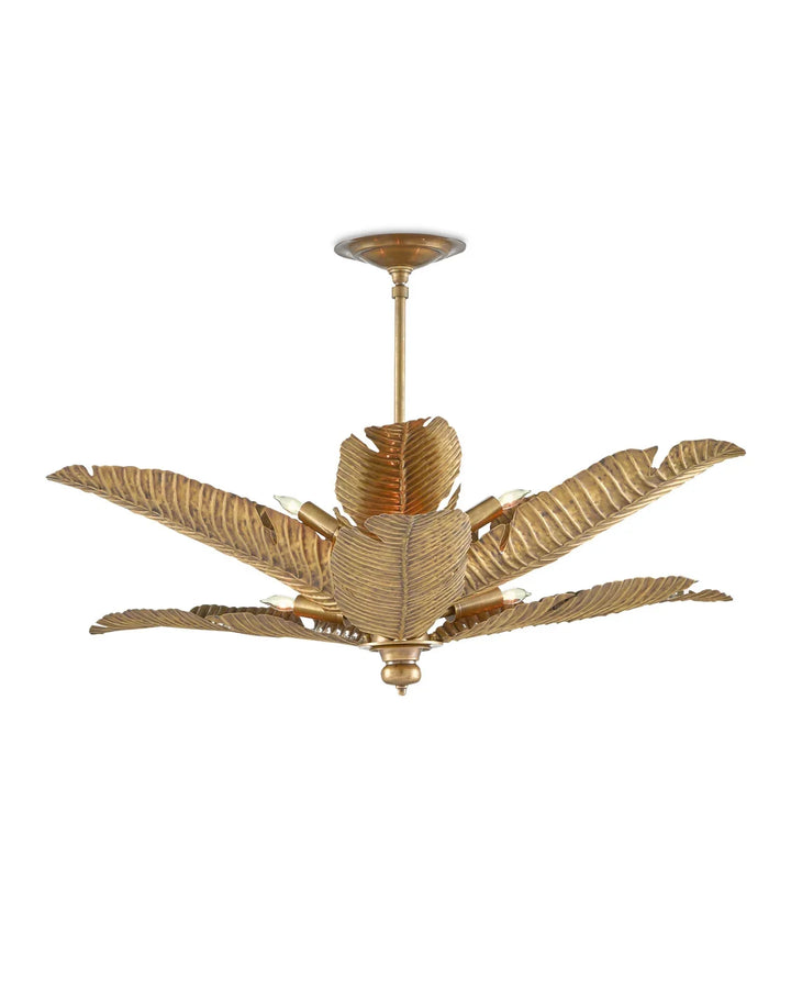 Tropical Gold Semi-Flush Mount