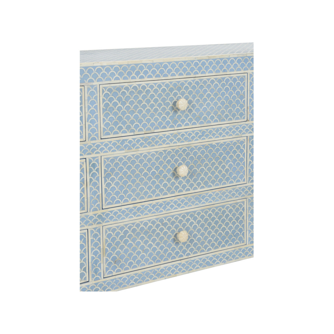 Milford Dresser - White &amp; Blue