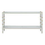 Conner Cane Console - Gray