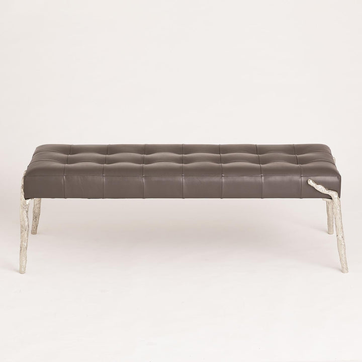 Bristol Branch Bench-Graphite Leather
