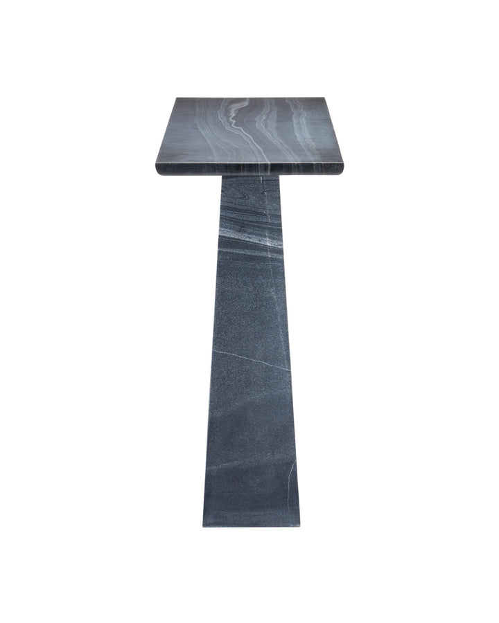 Demi Travertine Console Table Demi Black