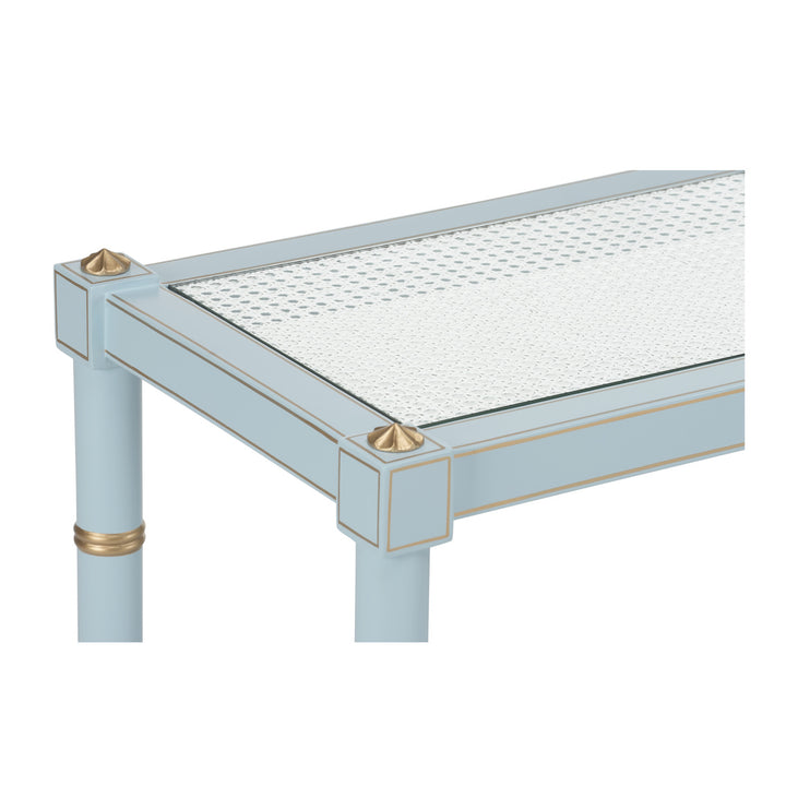 Conner Cane Console - Blue