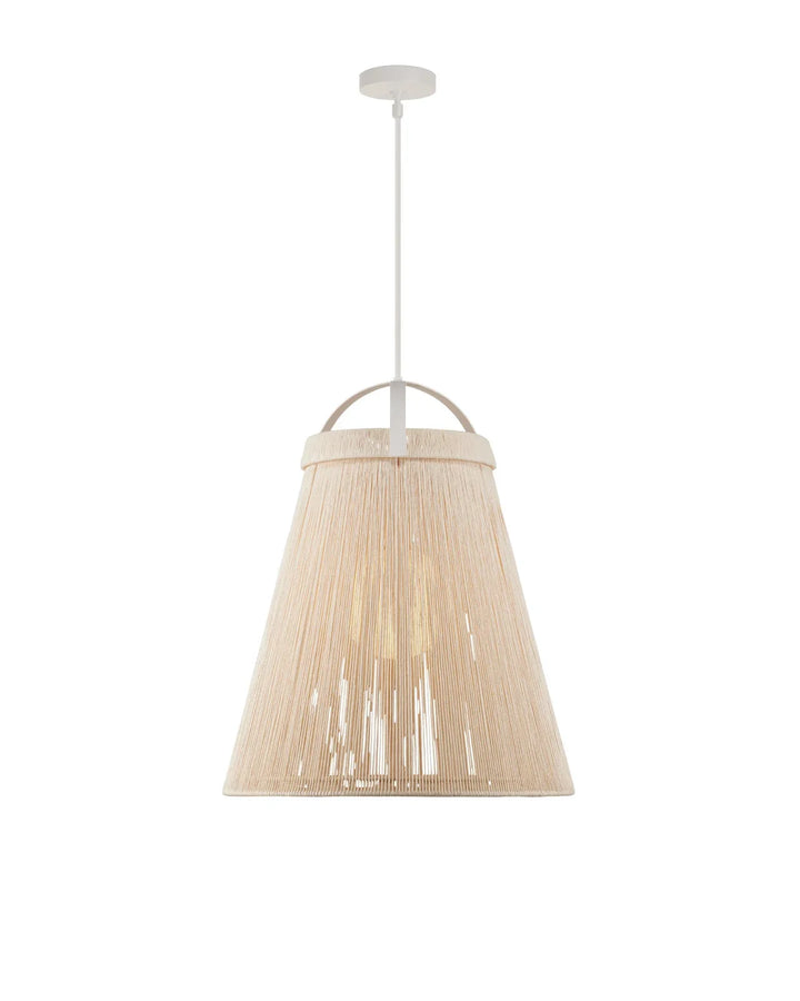Parnell Large White Pendant