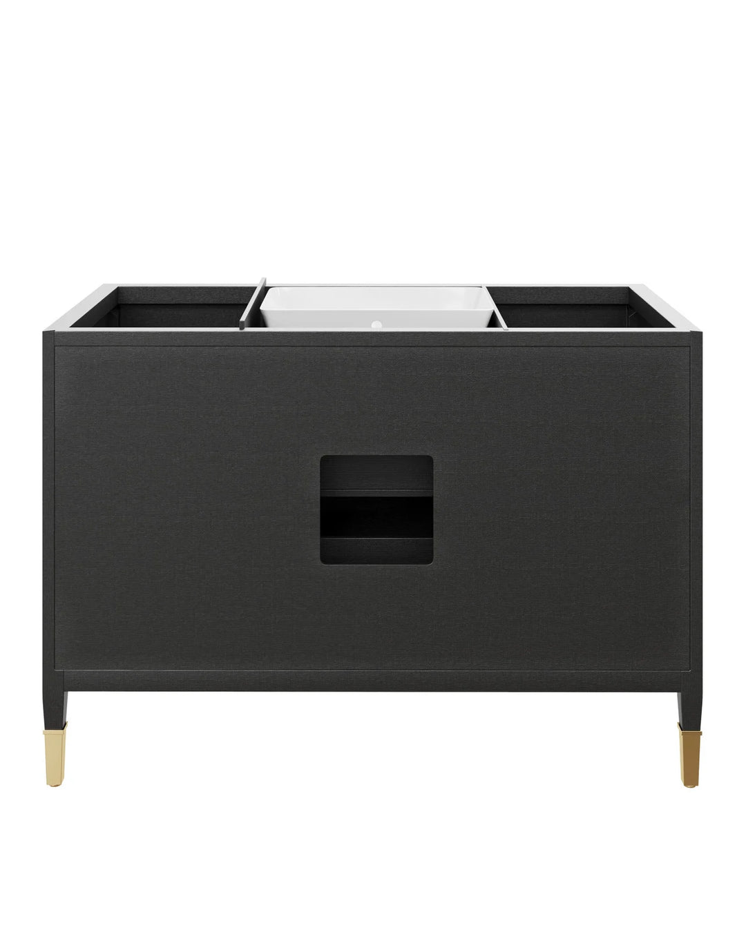 Verona 48" Black Vanity with Rectangular Undermount Sink