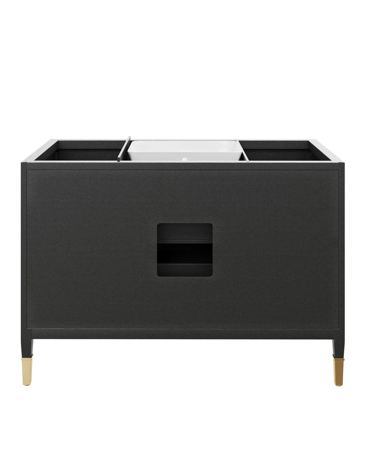 Verona 48" Black Vanity with Rectangular Undermount Sink