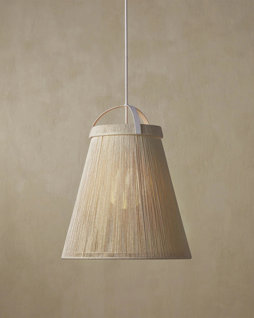 Parnell Large White Pendant