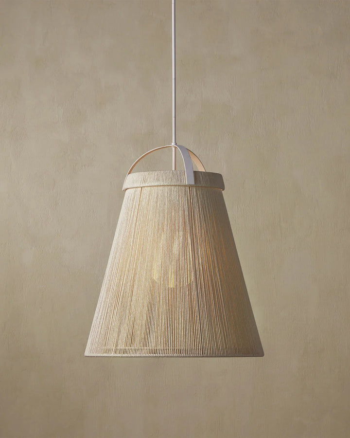 Parnell Large White Pendant