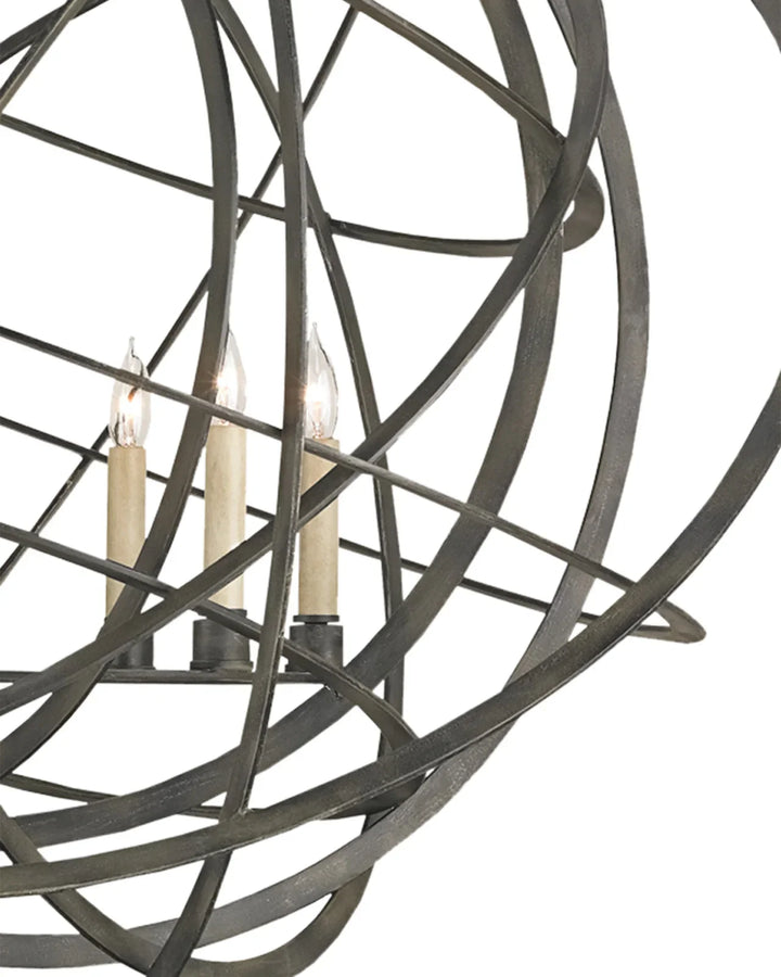 Genesis Black Orb Chandelier