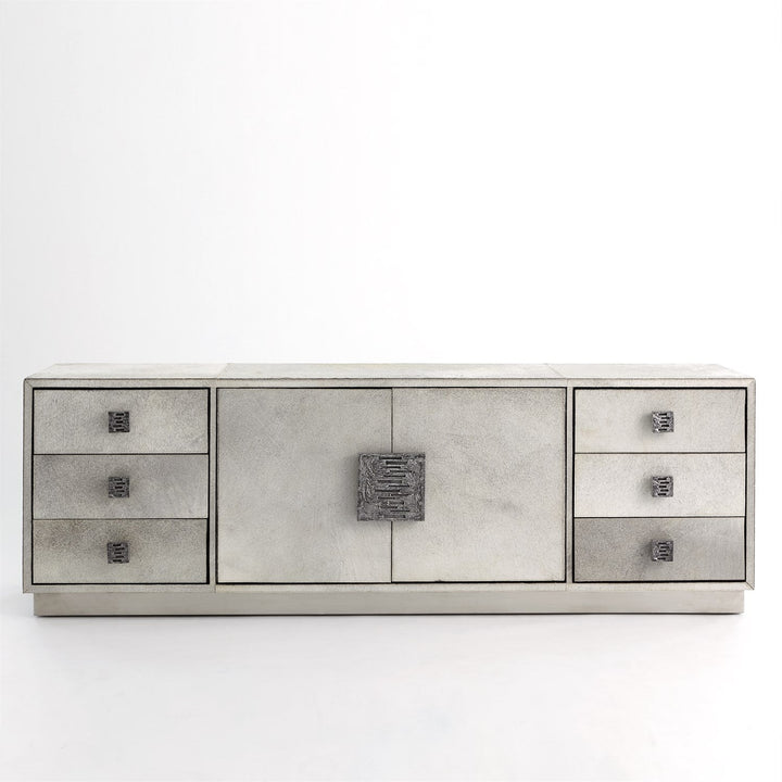 Metro Long Cabinet - Grey Hair-On-Hide