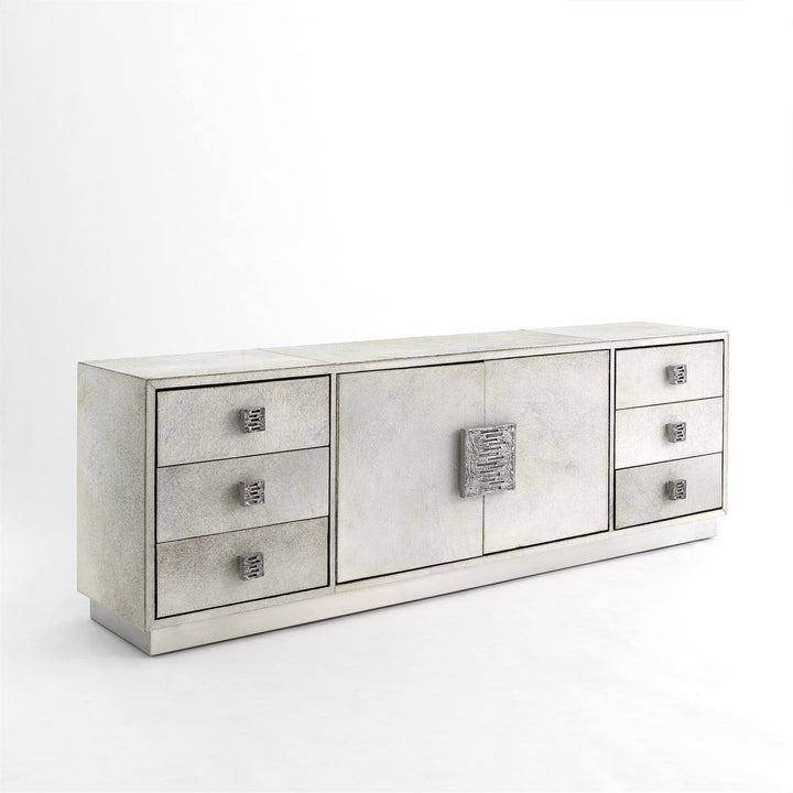 Metro Long Cabinet - Grey Hair-On-Hide