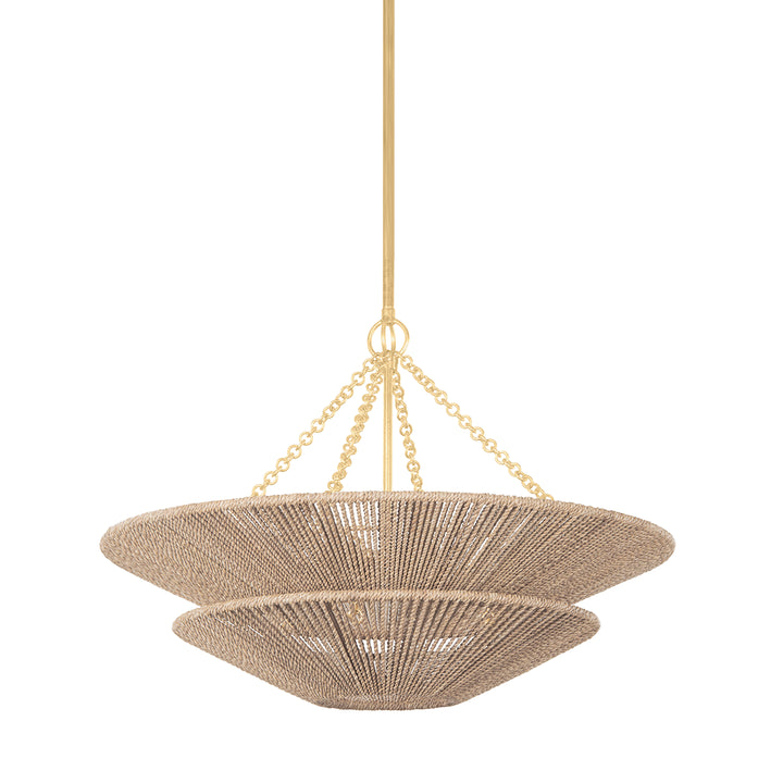 Tropea Abaca Rope Chandelier - 30"