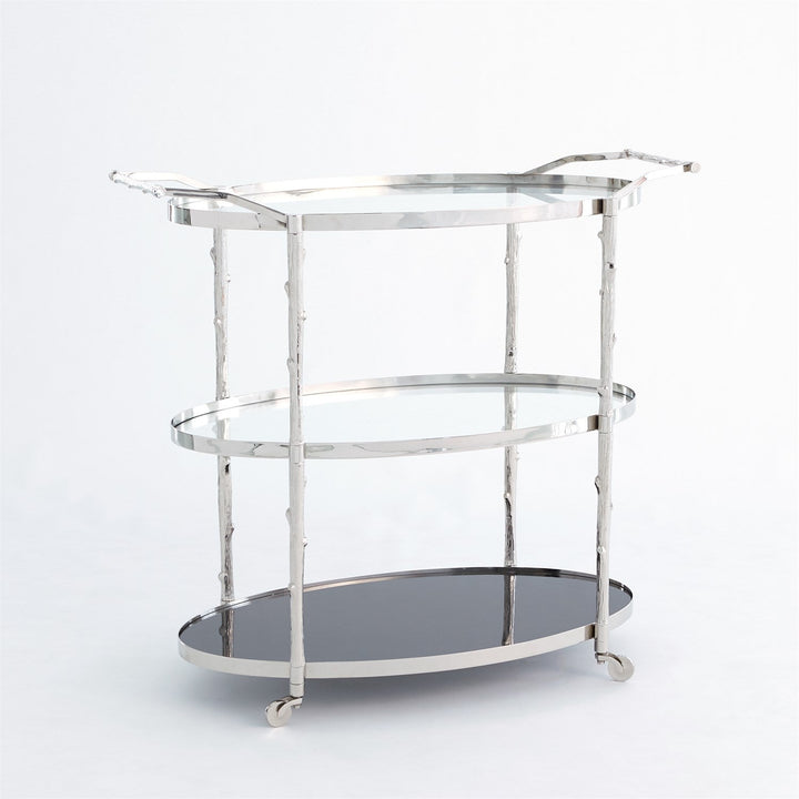 Arbor Bar Cart - Nickel