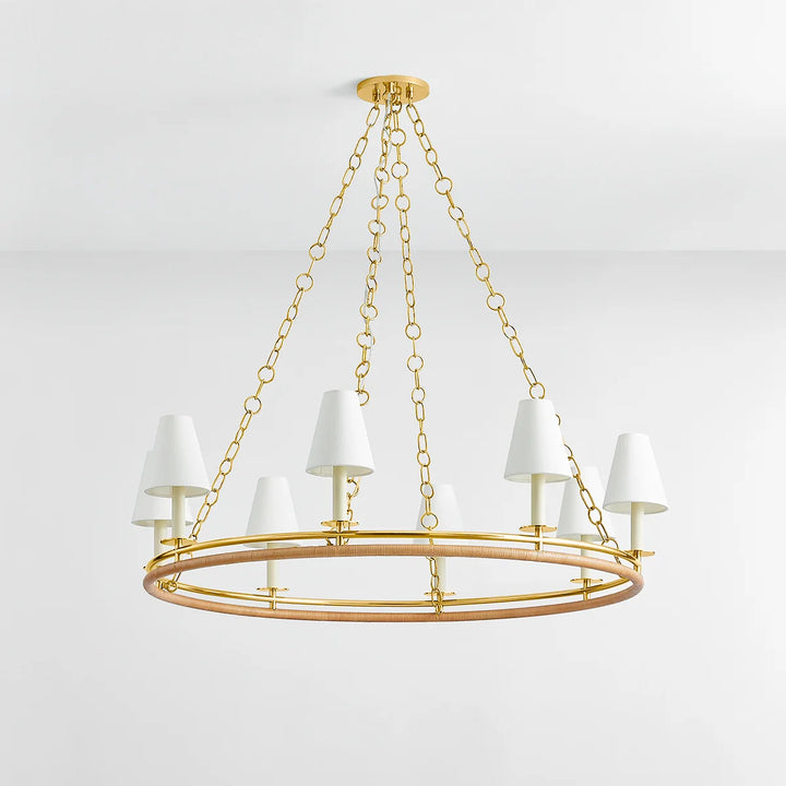 Swanton Rattan Chandelier
