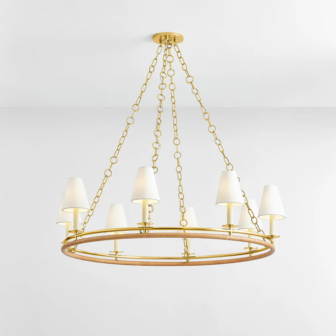 Swanton Rattan Chandelier