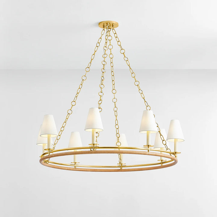 Swanton Rattan Chandelier