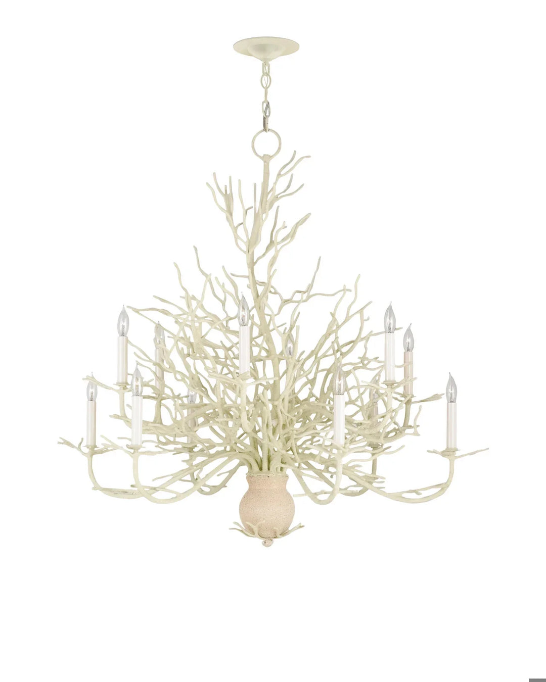 Seaward White Chandelier - Large