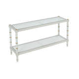Conner Cane Console - Gray