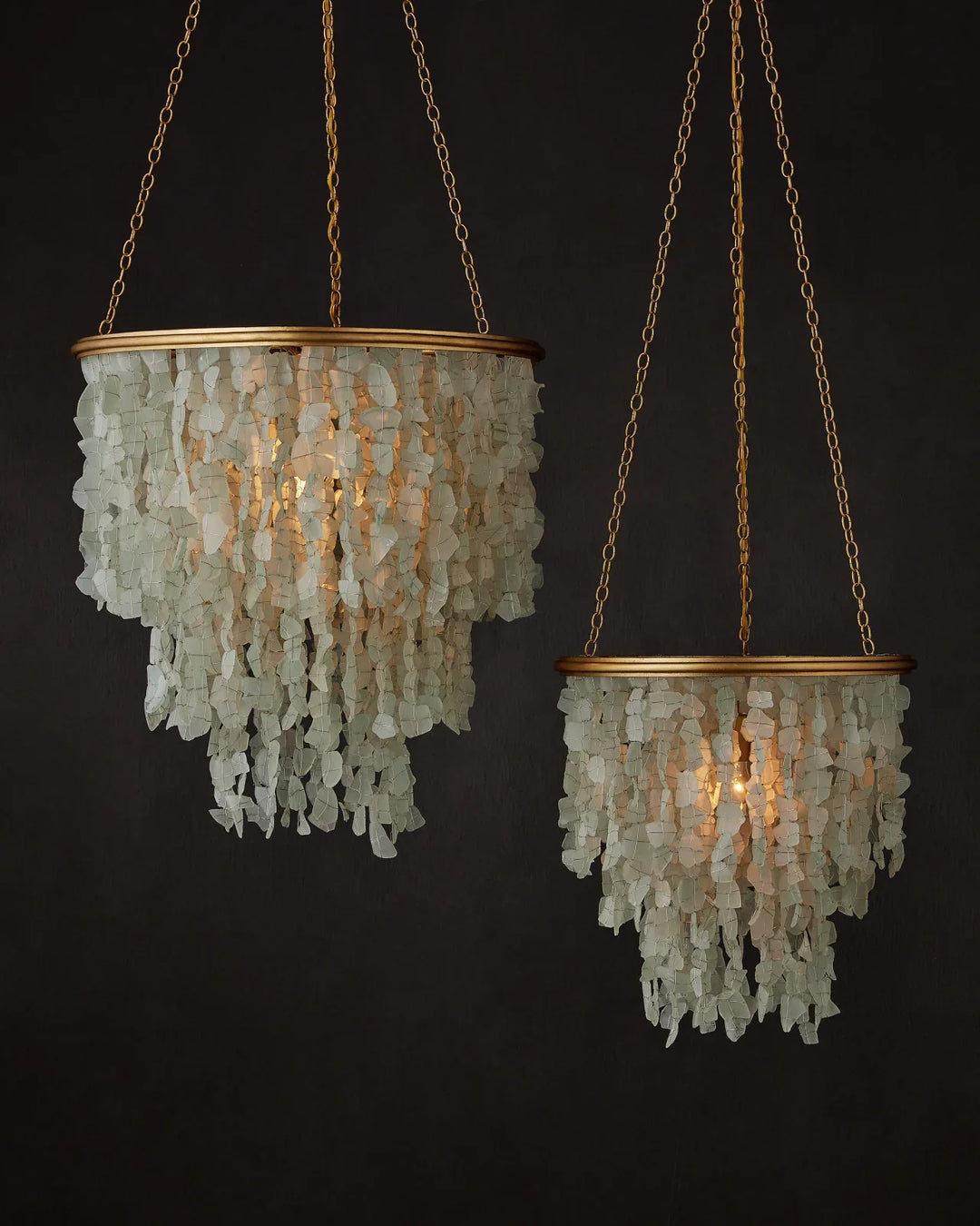 Verre de Mer Chandelier 21.5"H