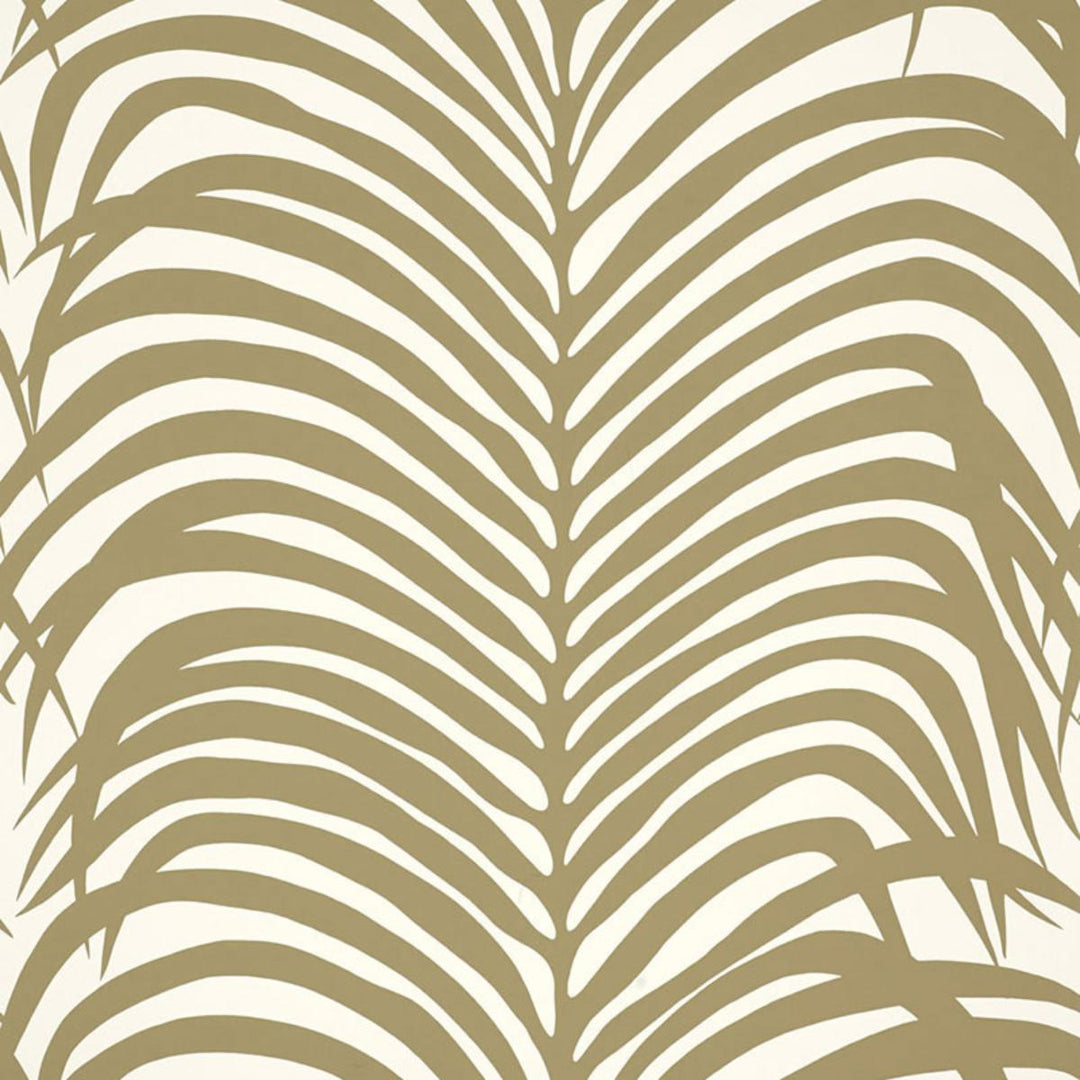 Zebra Palm Wallpaper - Khaki  5006930