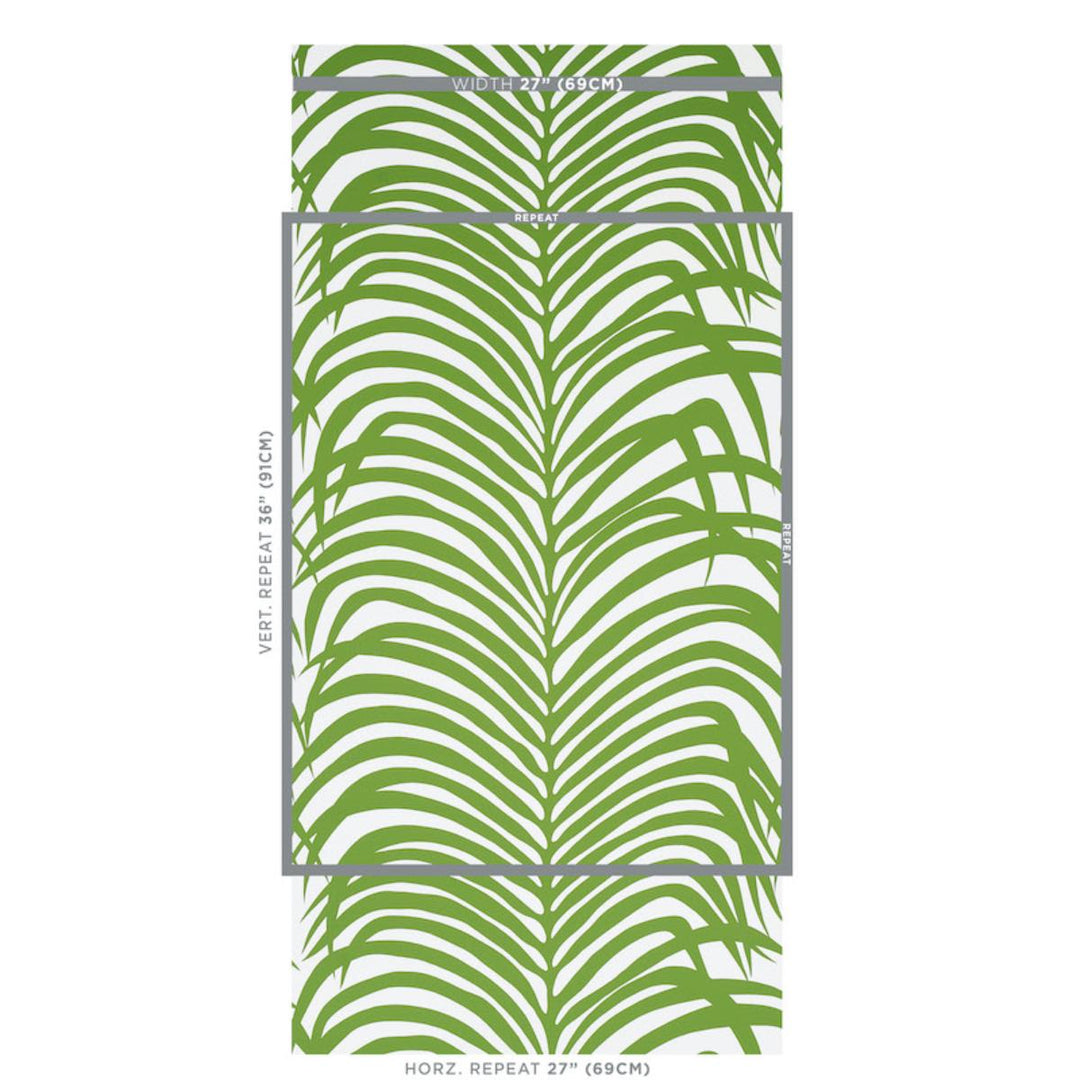 Zebra Palm Wallpaper - Jungle 5006931