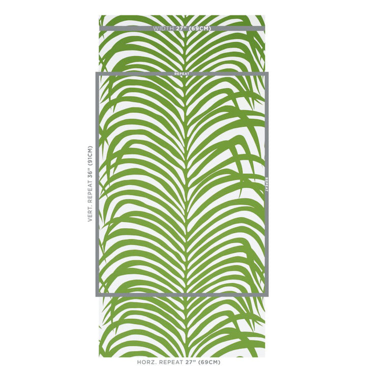Zebra Palm Wallpaper - Jungle 5006931