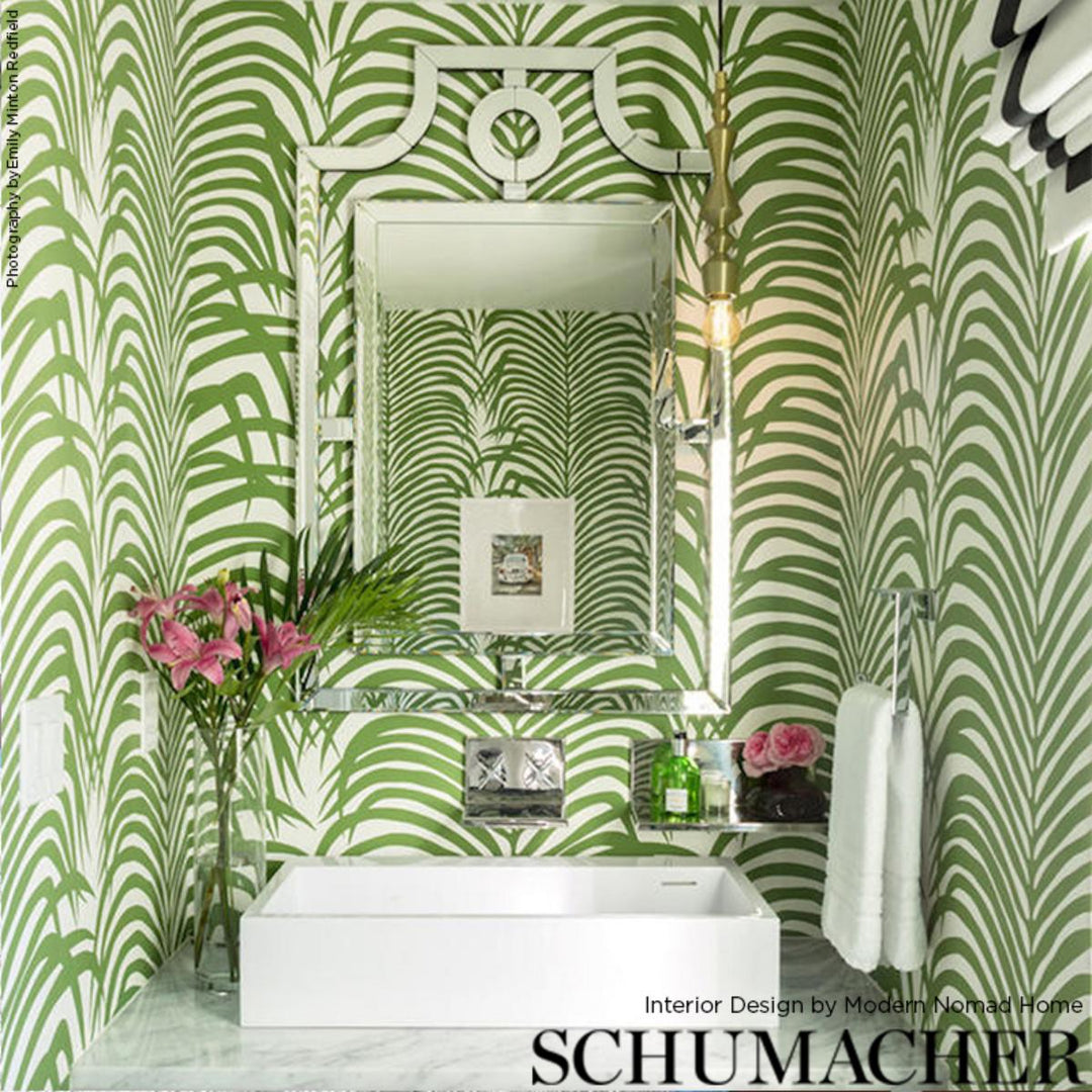 Zebra Palm Wallpaper - Jungle 5006931