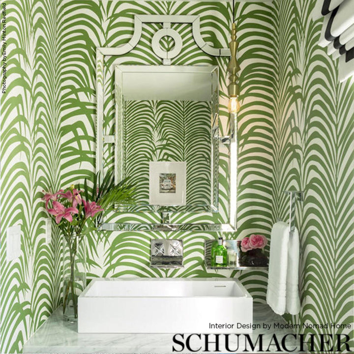 Zebra Palm Wallpaper - Jungle 5006931