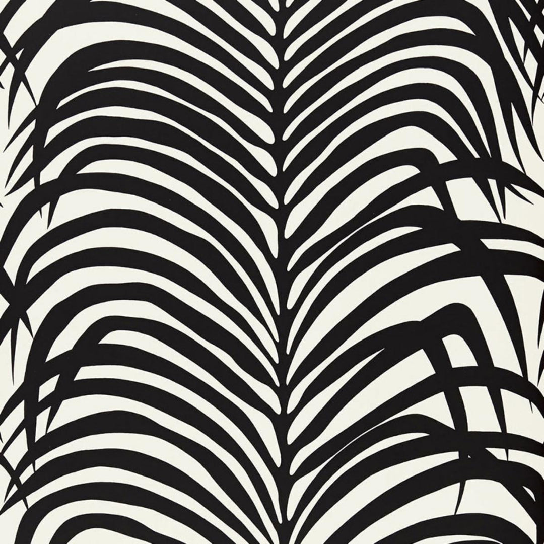 Zebra Palm Wallpaper - Ebony  5006932