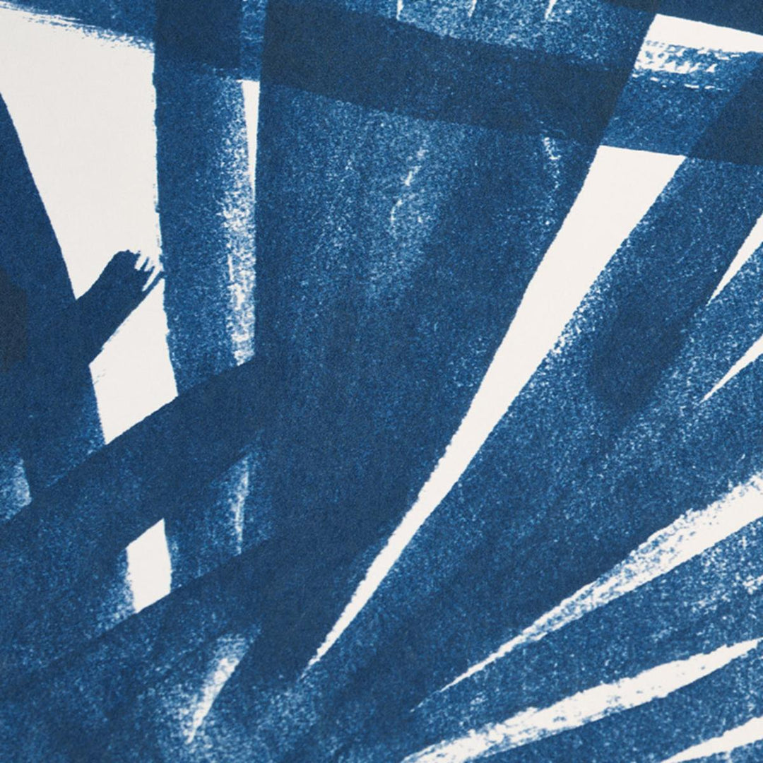 Sunlit Palm Wallpaper - Blue  5010562