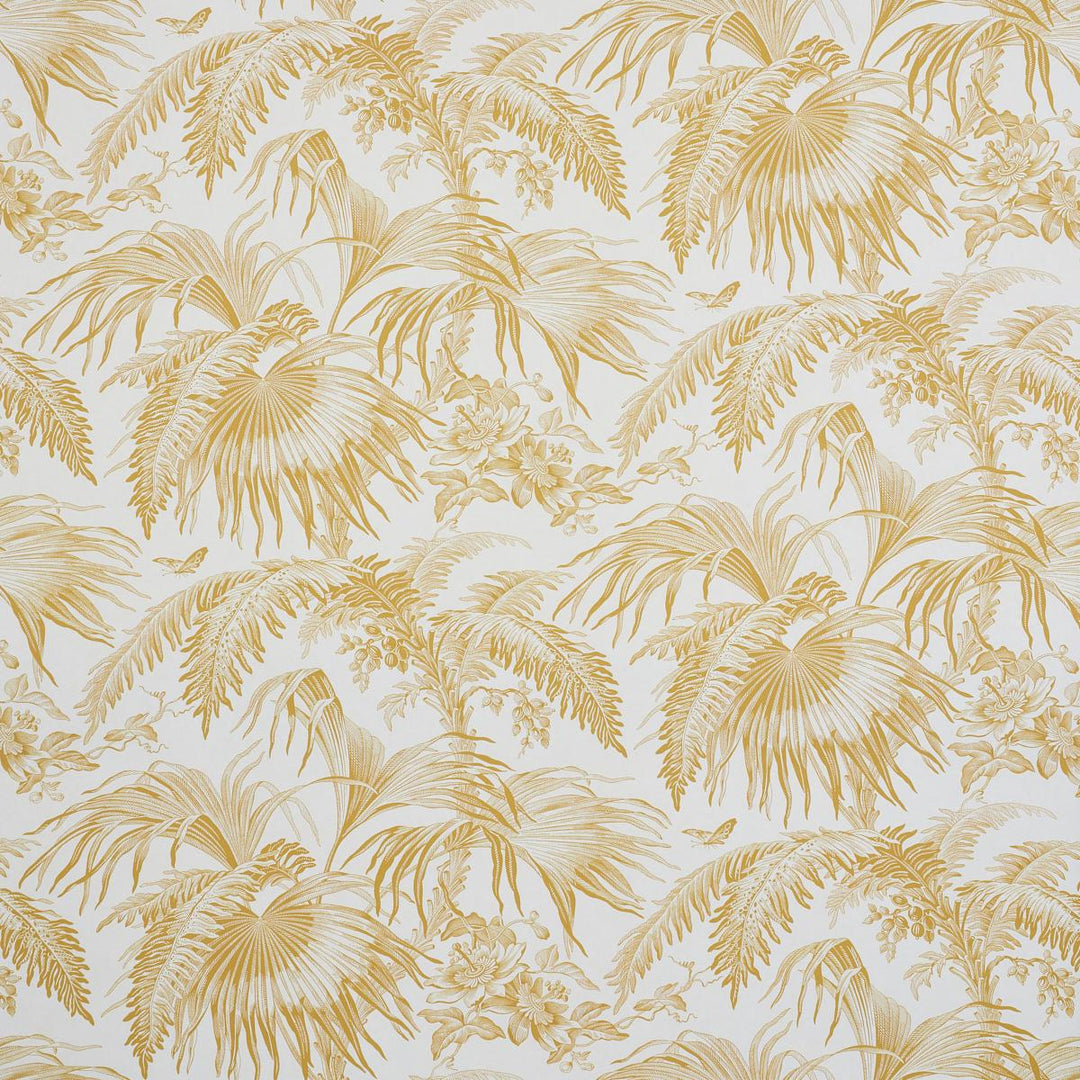 Toile Tropique Wallpaper - Gold  5011480