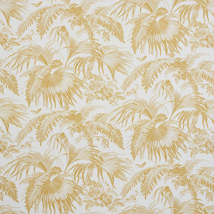Toile Tropique Wallpaper - Gold  5011480