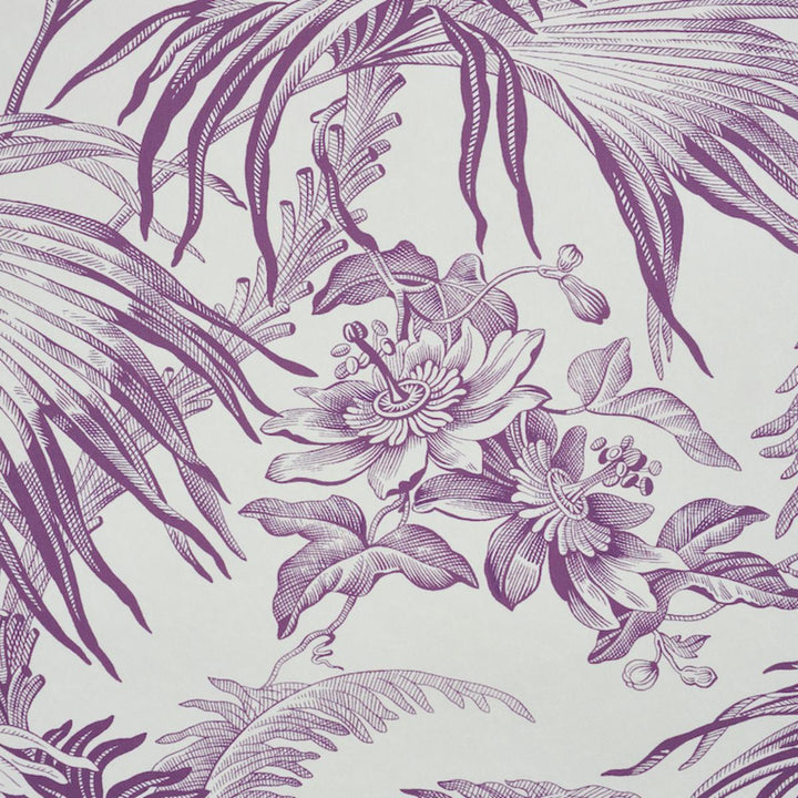 Toile Tropique Wallpaper - Purple 5011482