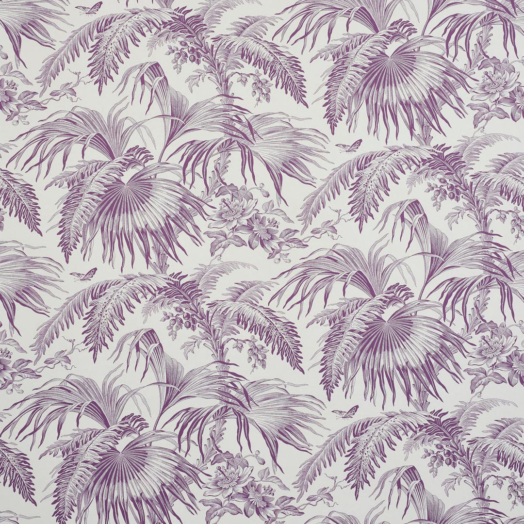 Toile Tropique Wallpaper - Purple 5011482