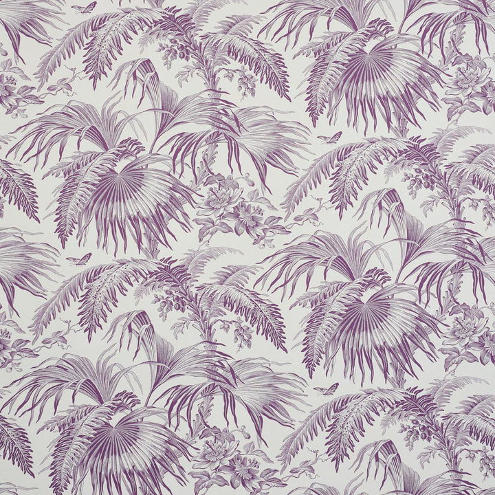 Toile Tropique Wallpaper - Purple 5011482