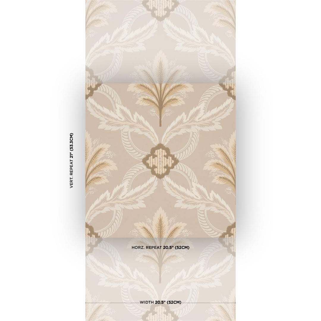 Front Waltz Wallpaper - Taupe  5013153